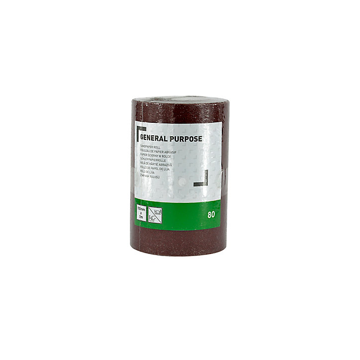 Rouleau abrasif 115 x 5 m, Grain 80