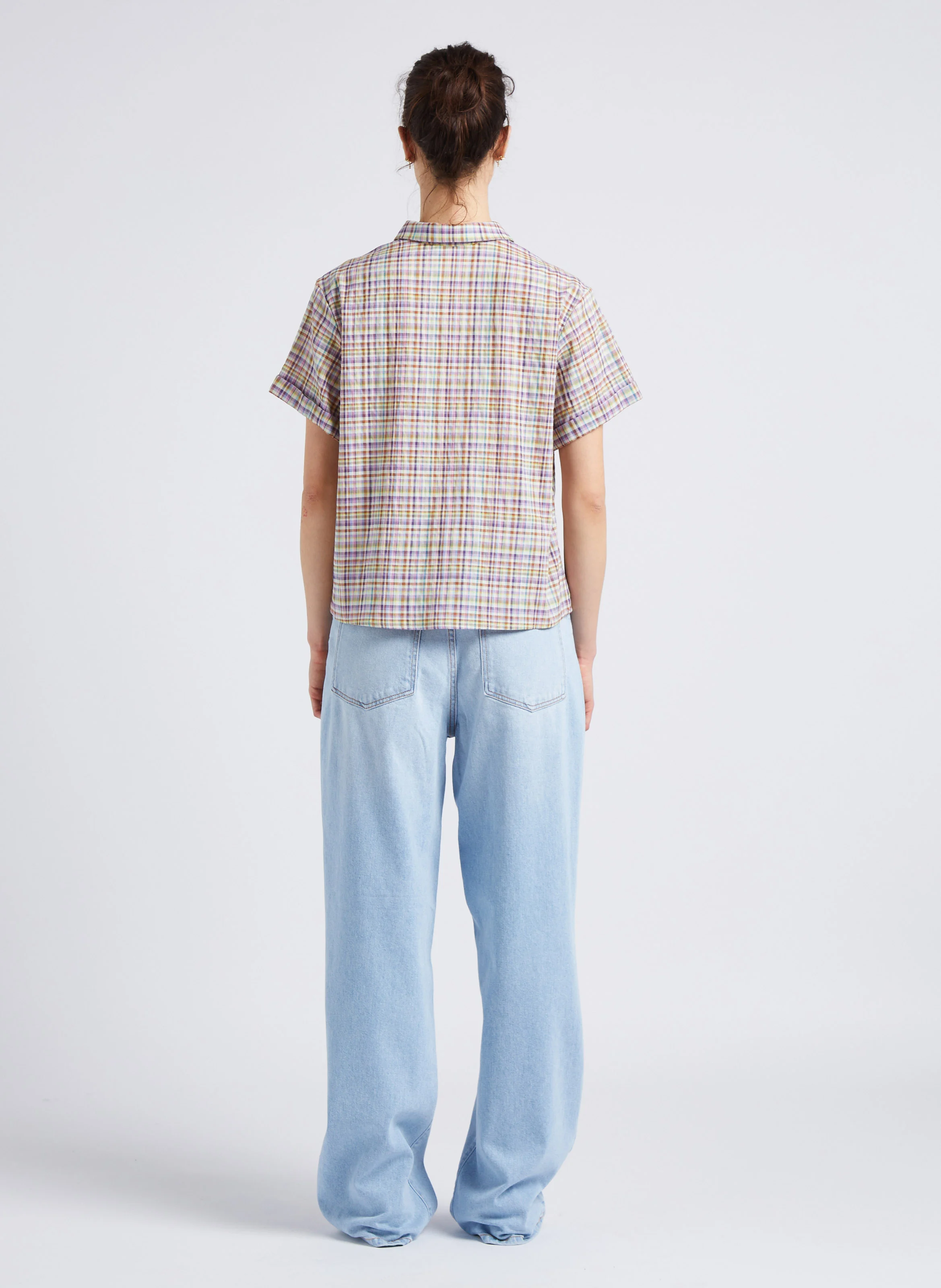 DAWN - Jean large en denim délavé | Bleu