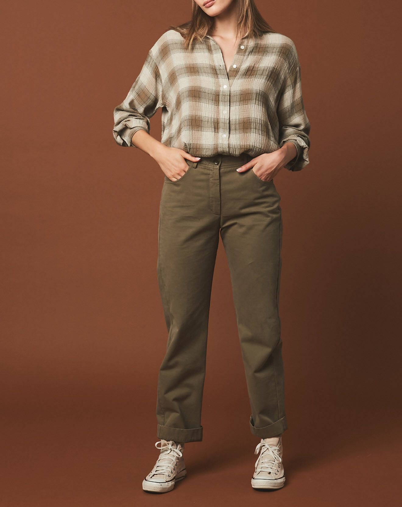 Hartford Pantalon 7/8ème Punch kaki