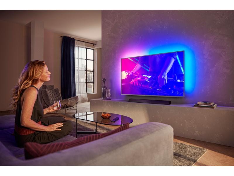 Philips Soundbar TAB8405/10 2.1 Kanal Soundbar mit kabellosem Subwoofer