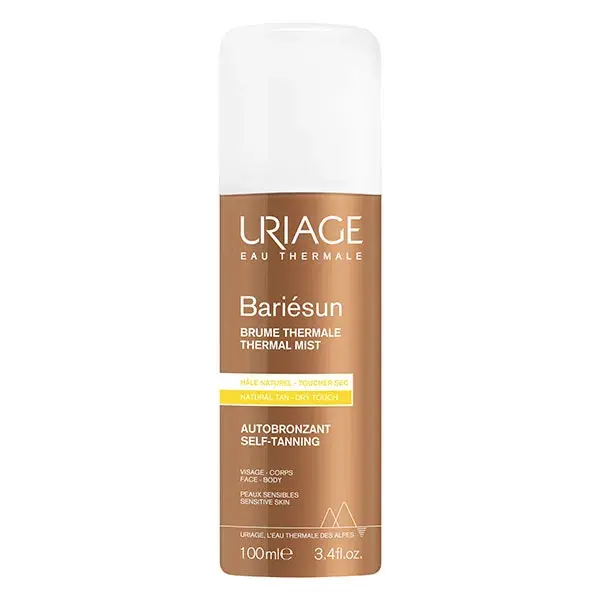 Spray autobronzeador térmico Uriage Bariésun para rosto e corpo 100ml
