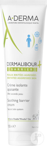 A-Derma Dermalibour+ Barrier Crème Isolante Apaisante Peau Irritée Agressée 100ml