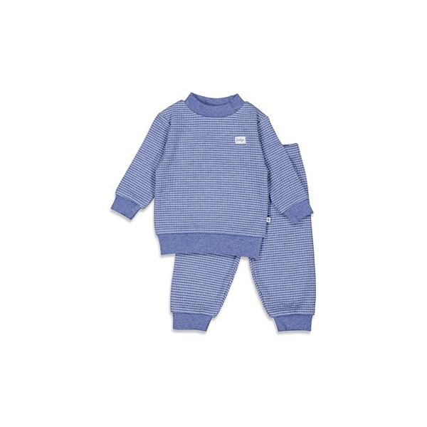 Feetje Wafel Pyjama - Blue Melange - Maat 56