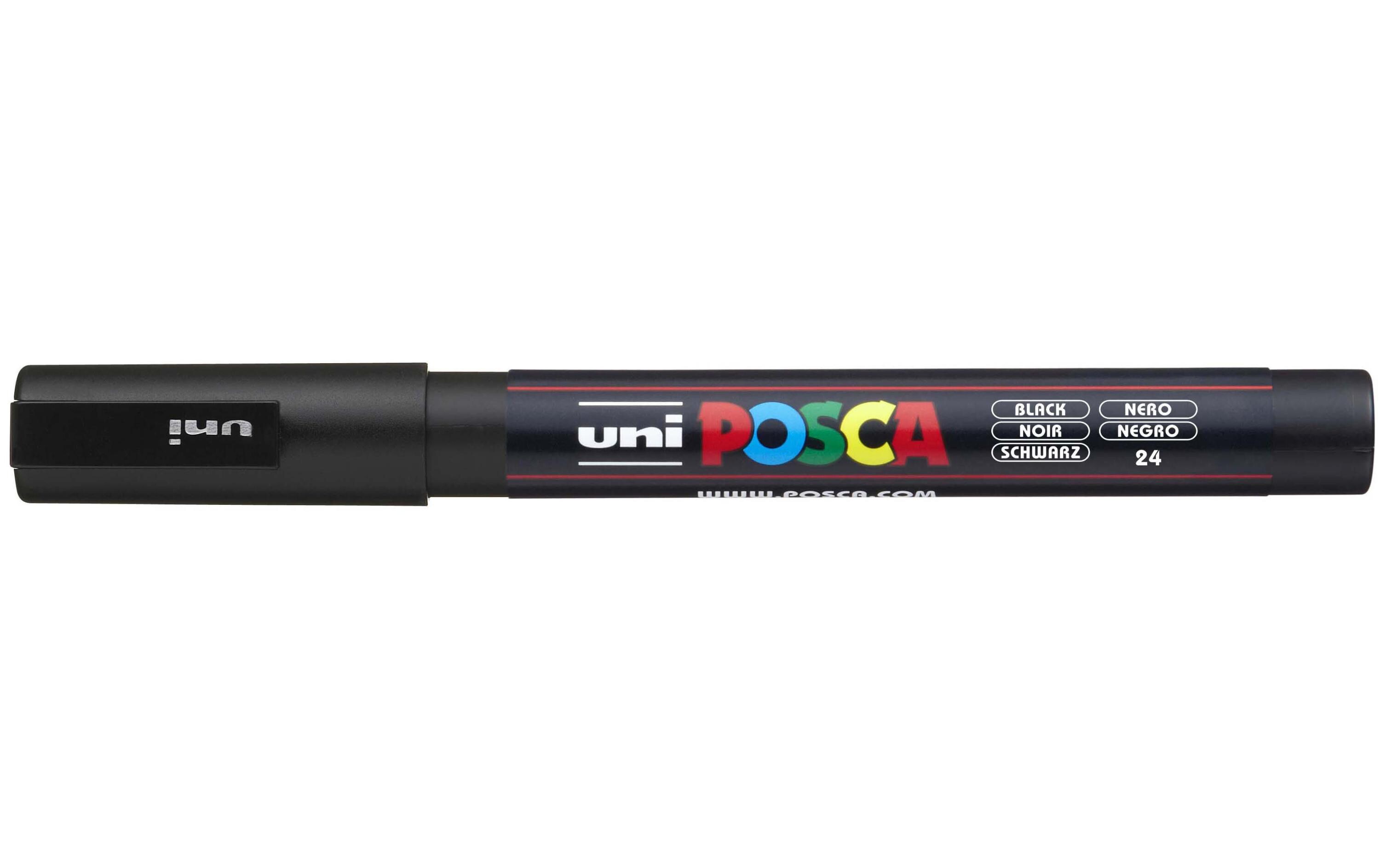 Permanent-Marker POSCA 0.9-1.3 mm SchwarzUniversell einsetzbarer Marker