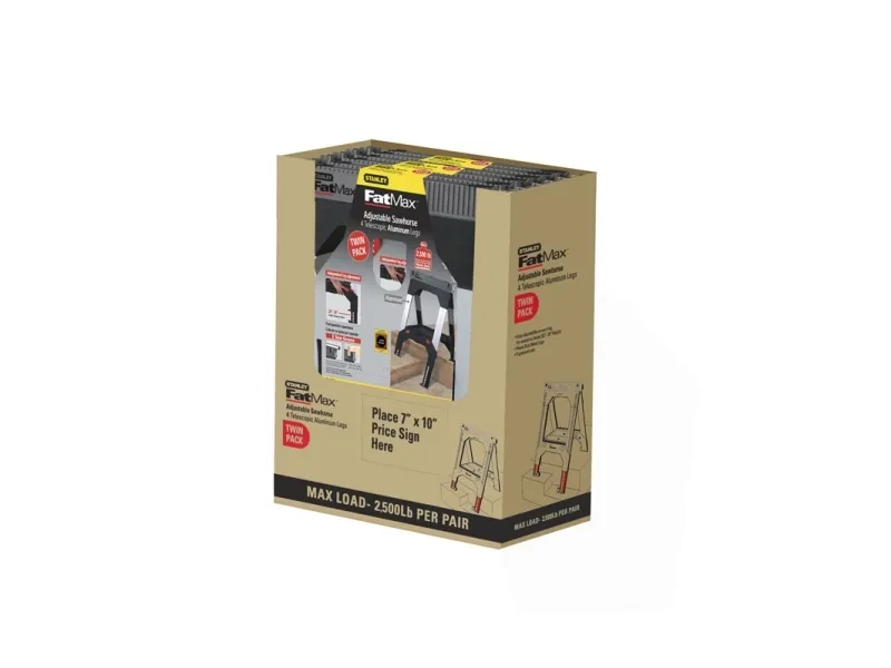 Stanley 1-92-980, 1135 kg, Aluminium, Aluminium, Sort, 690 mm, 395 mm, 81 cm