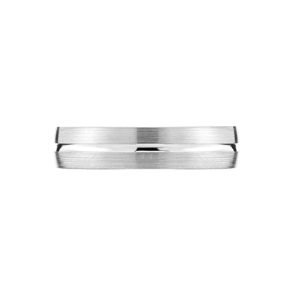 Alliance Liseret Central Ruban Plat Palladium Blanc