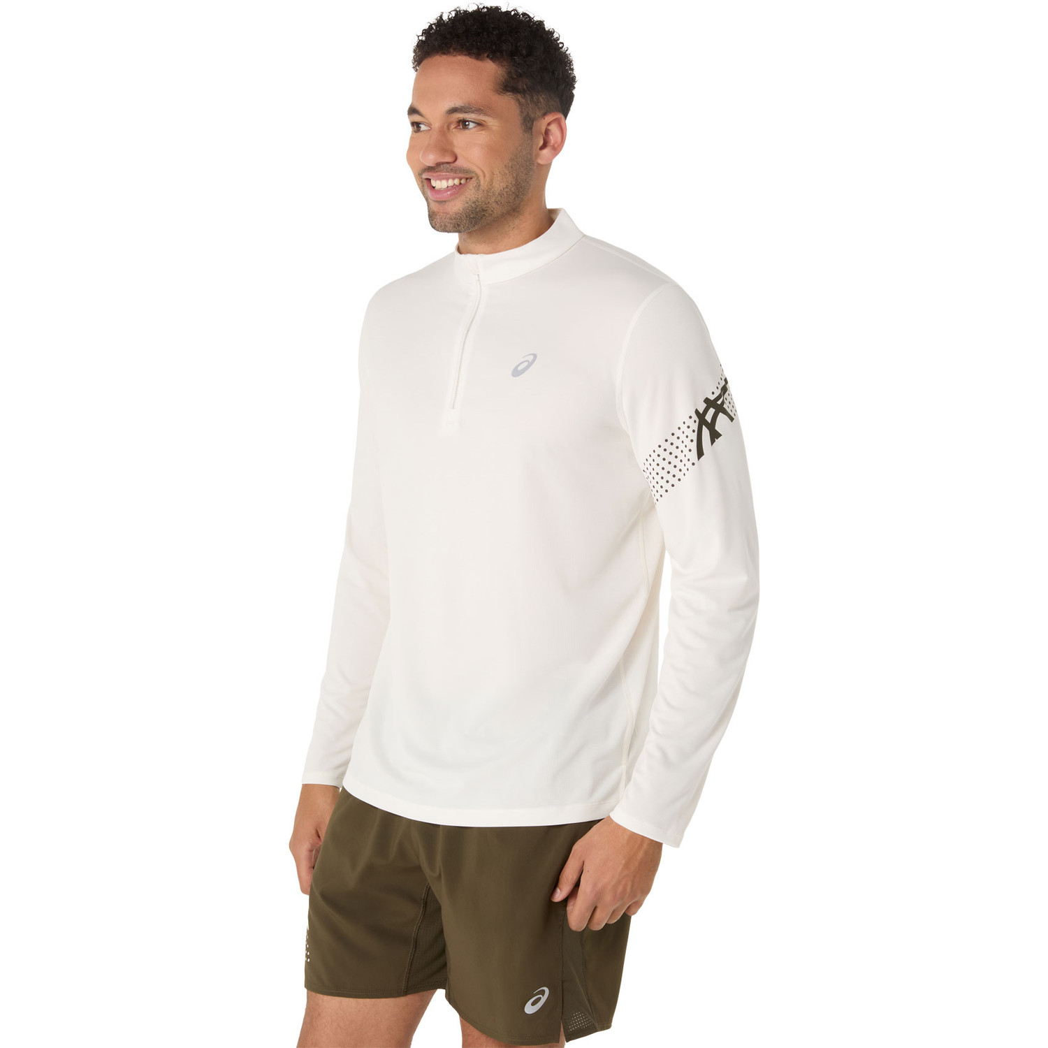 ASICS Icon Half-Zip Longsleeve T-shirt Heren