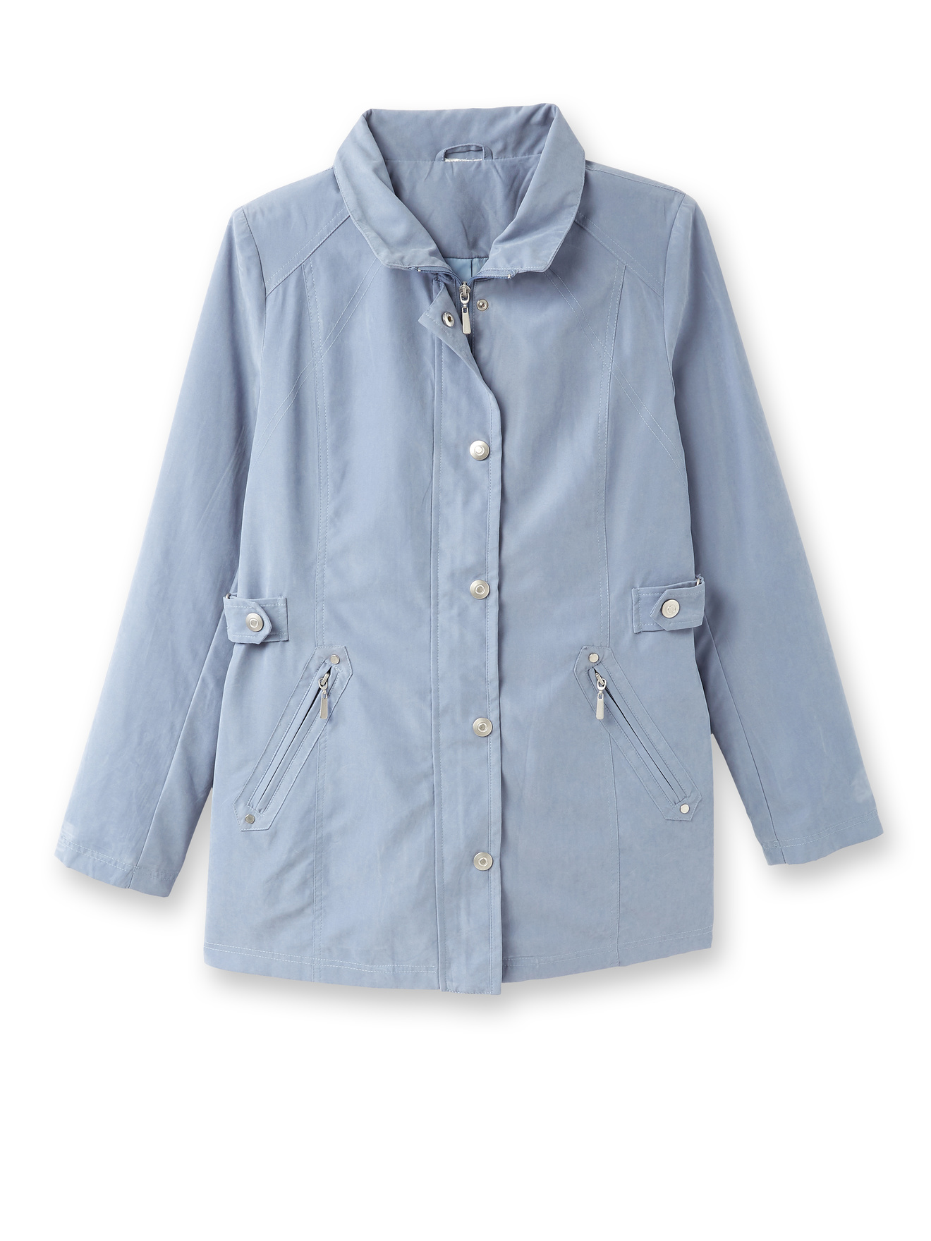 Parka déperlante toucher peau de pêche