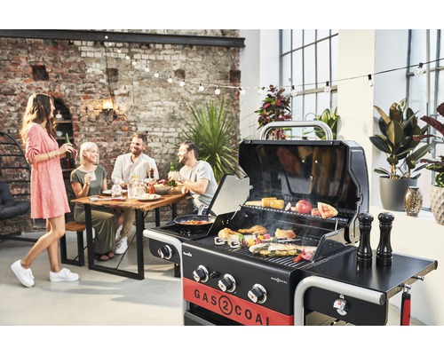 Char-Broil Gasgrill Houtskoolgrill Hybride Grill Gas2Coal 2.0 330 133,4 x 62,9 cm 3-pits