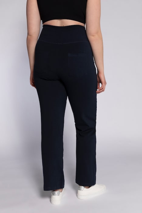 Bellieva-Jerseyhose, gerade Passform, Biobaumwolle, GOTS