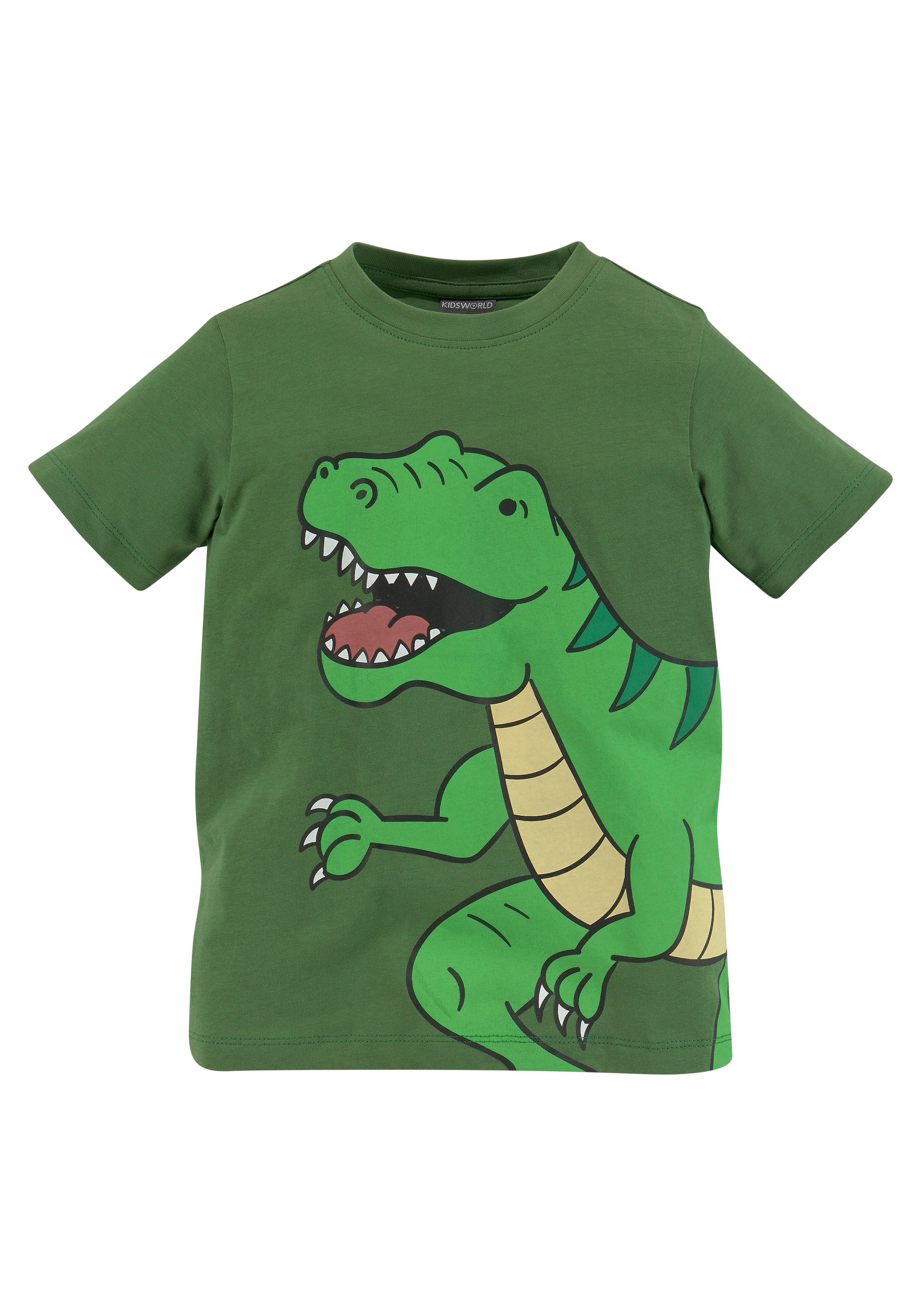 KIDSWORLD T-Shirt »DINOSAURIER«, Kurzarm,  Basic-Passform,  bedruckt,  Rundhalsausschnitt