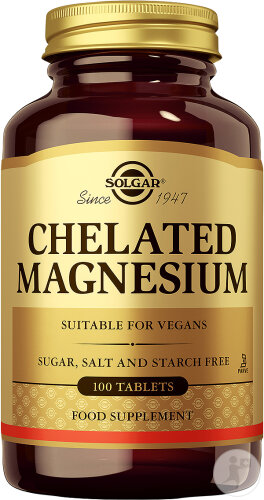 Solgar Chelated Magnesium 100 Comprimés