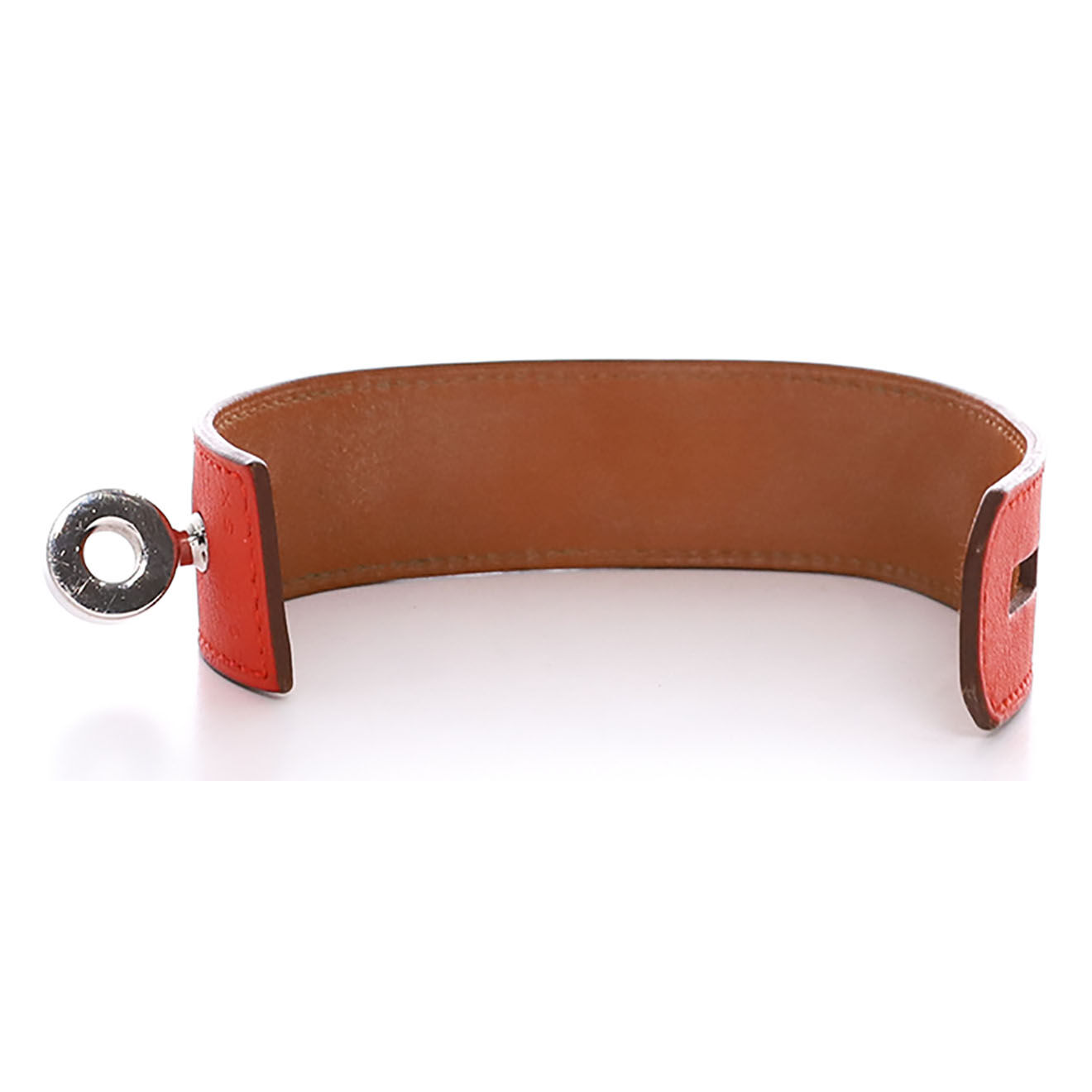 Hermès Bracelet HipHop en Cuir corail - Très bon état