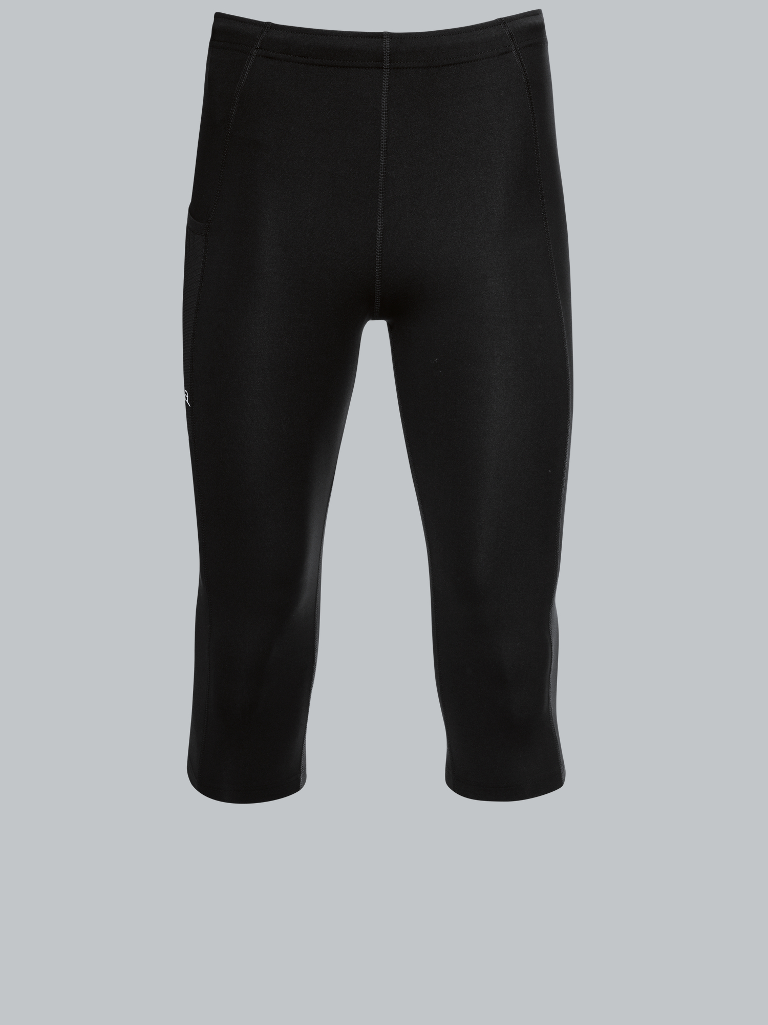 Kurze Sportleggings mit SeitentascheSchwarz