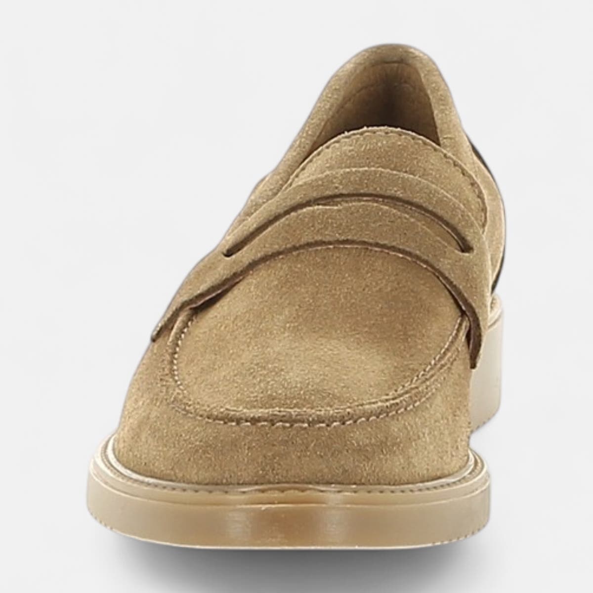 Mocassins Femme en cuir taupe