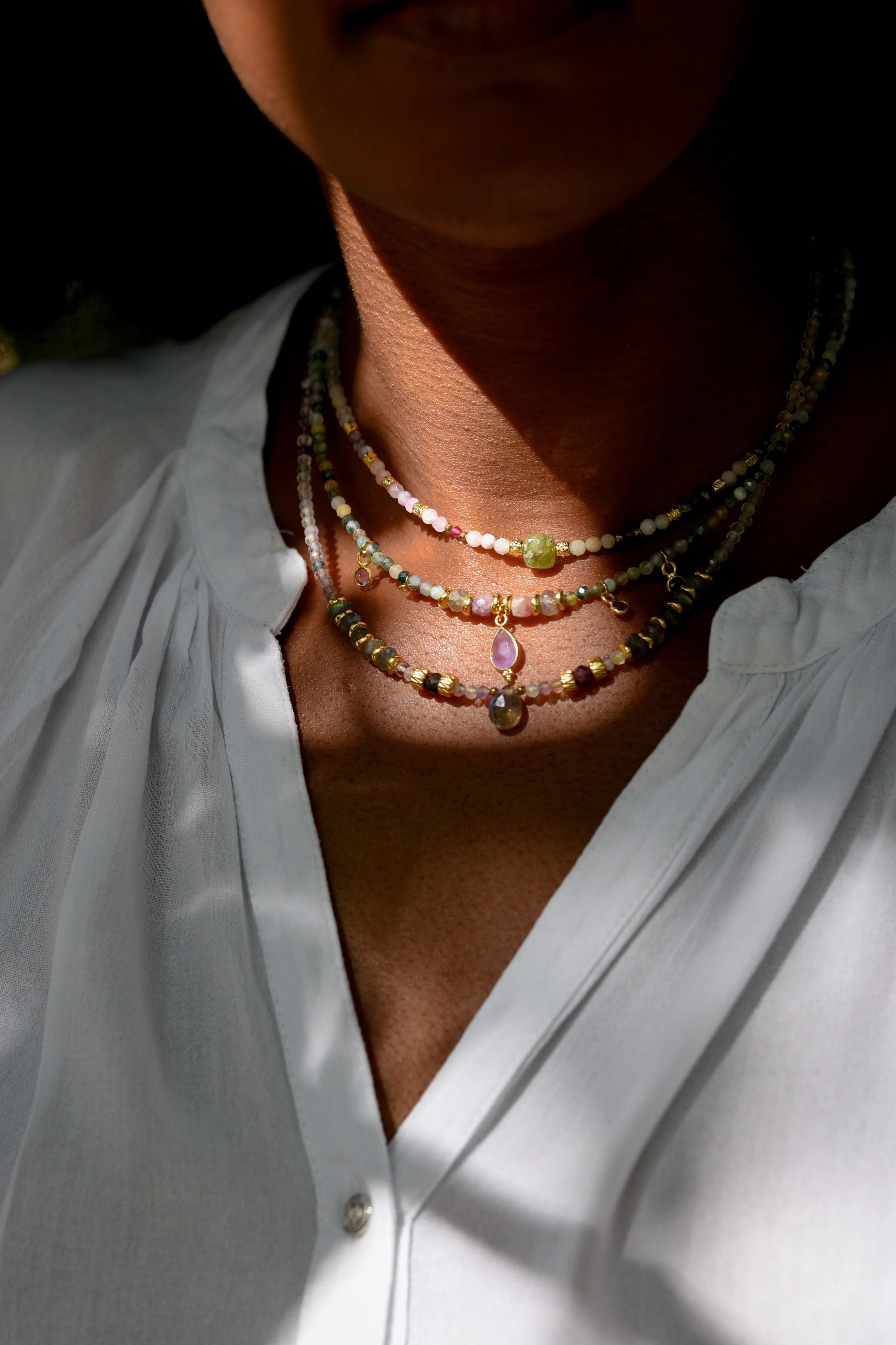 AMALIA - Collier en pierres | Multicolore