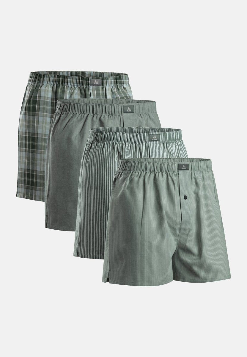 BOXERSHORTS I VÆVET ØKOLOGISK BOMULD