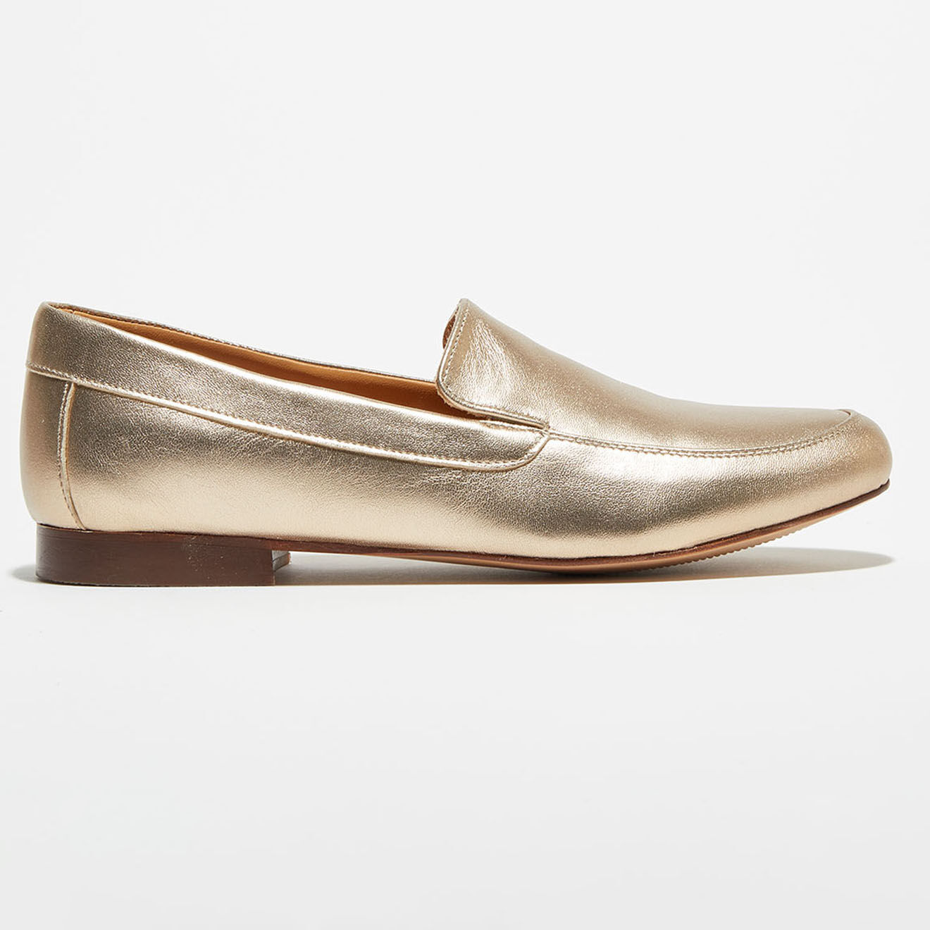 Quartier Latin Mocassins en Cuir Love irisés dorés