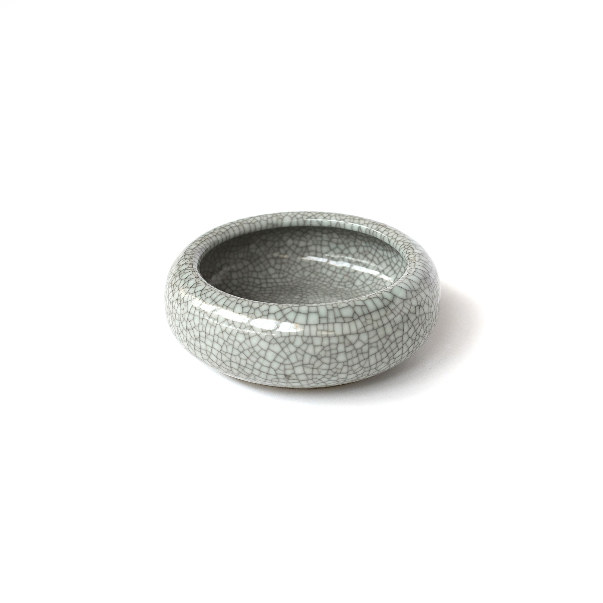 Keramikschale 'Craquelé' S, grau, Ø 12 cm, H 5 cm von fischer's lagerhaus