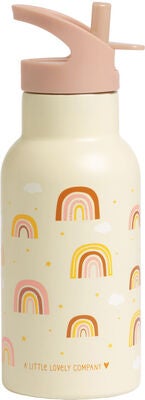 A Little Lovely Company Vannflaske Regnbuer 350 ml, Beige
