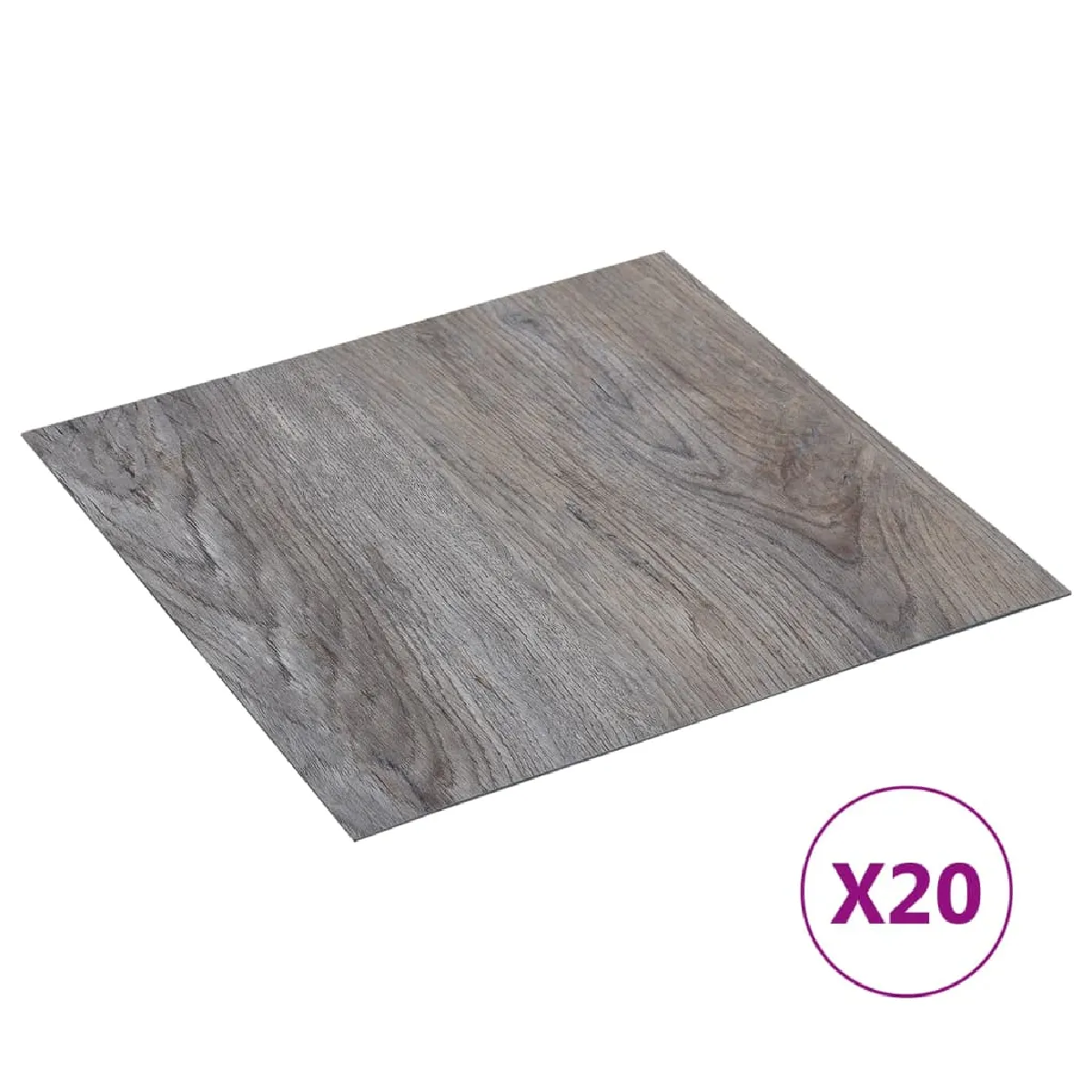 vidaXL Dalles de plancher autoadhésives 20pcs Marron clair