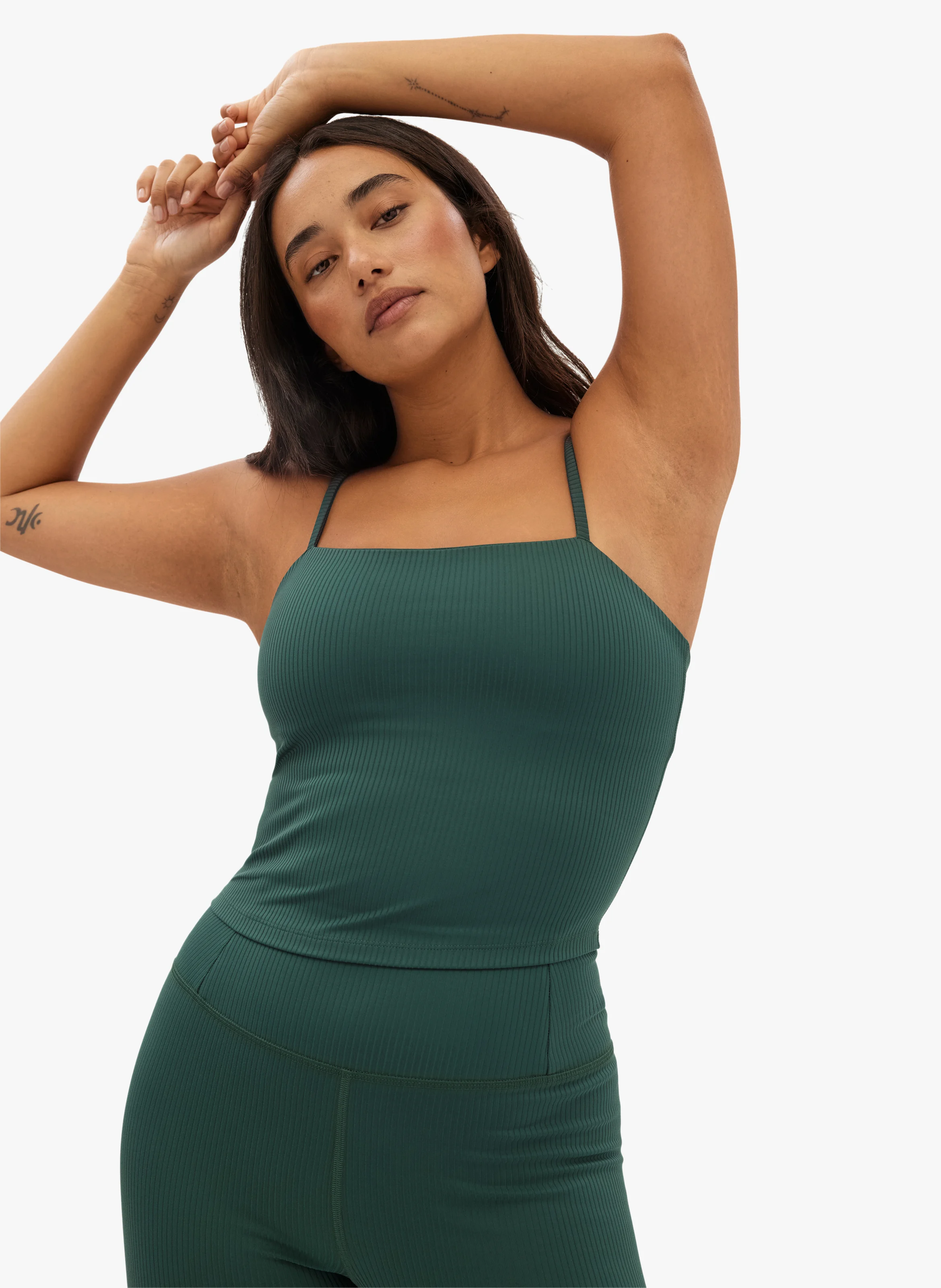 CAMI - Brassière côtelée| Vert