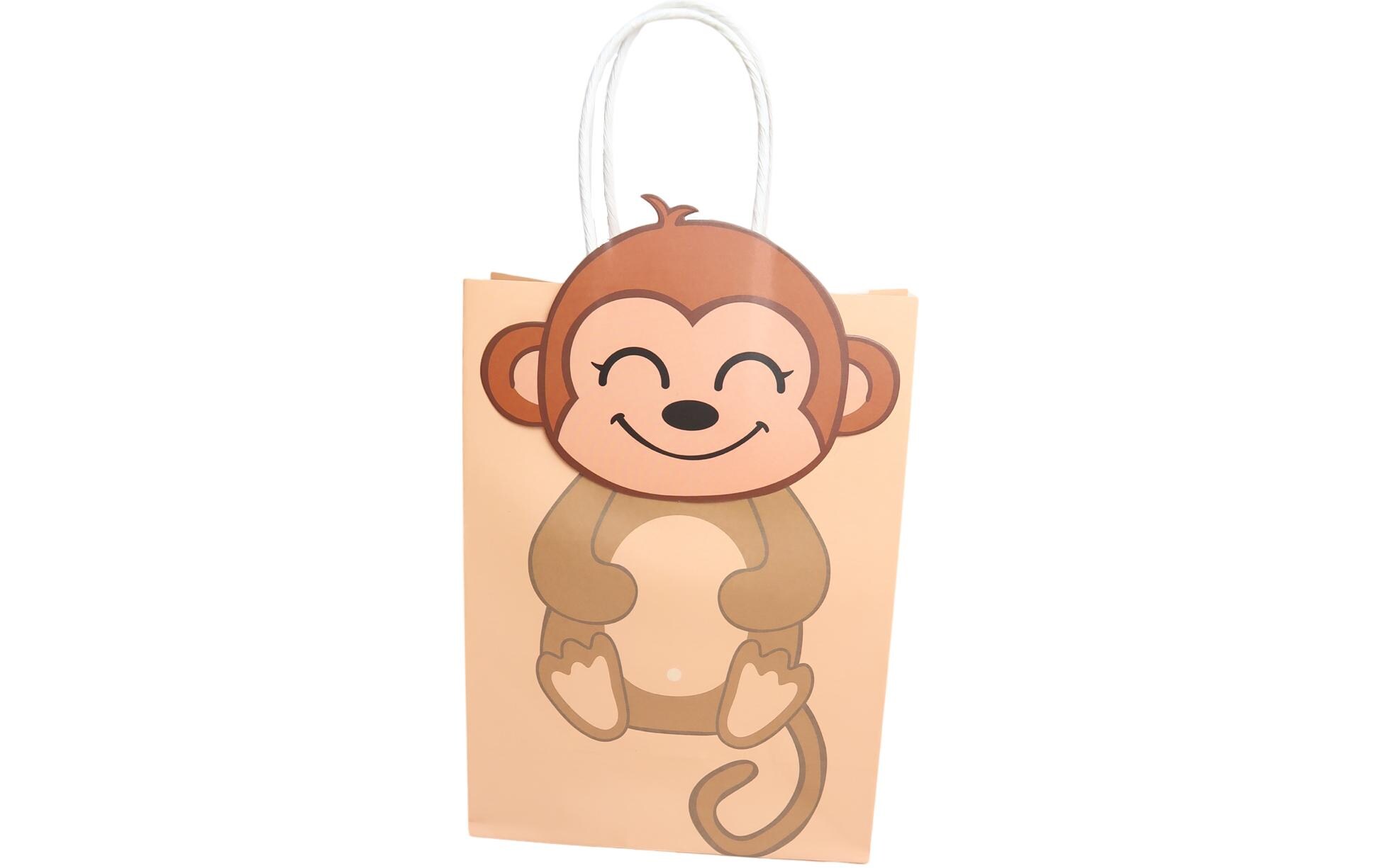 Geschenktasche 6 Stück, TierePapiertüten Set