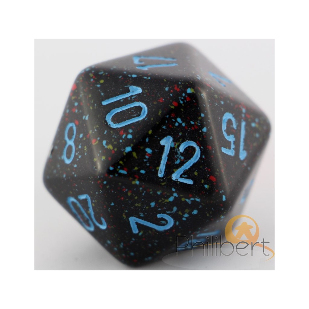 Dé 20 Faces Speckled 34mm