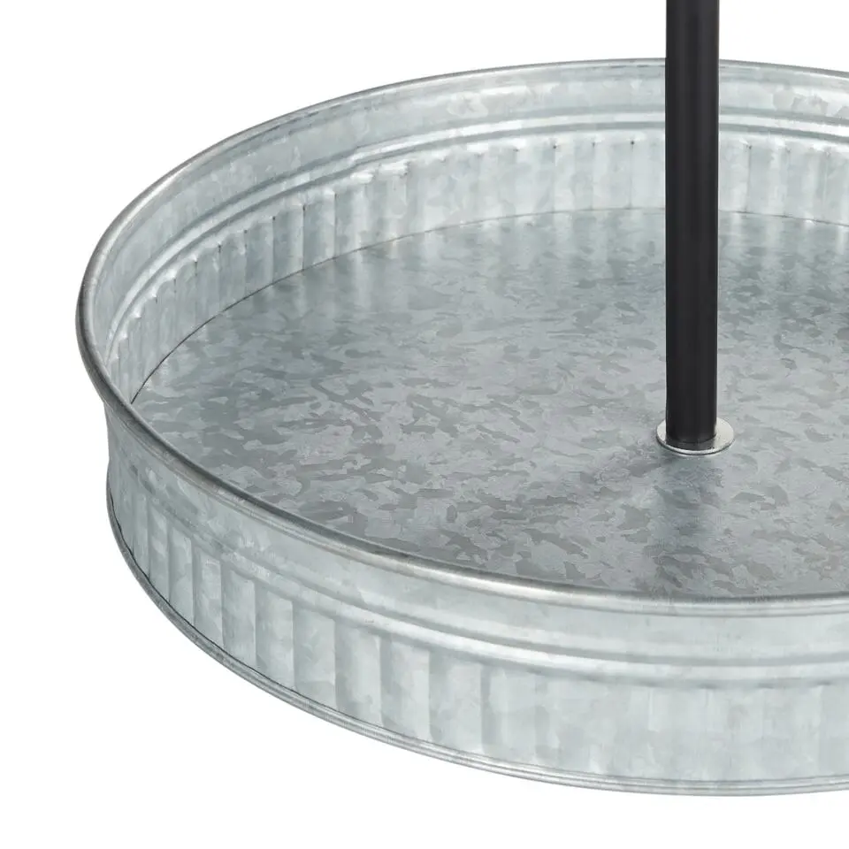 KOUIGN - Etagère - Zilver - 2 lagen - IJzer