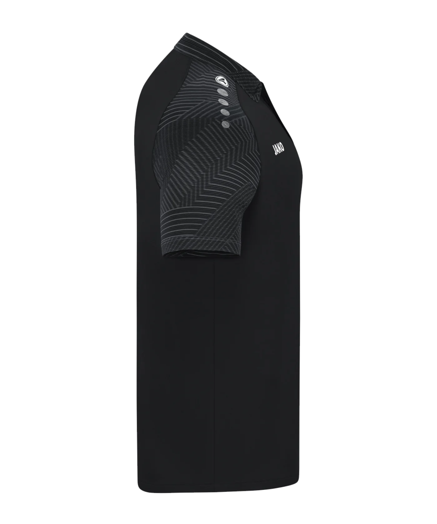 JAKO Performance Polo Schwarz Grau F804