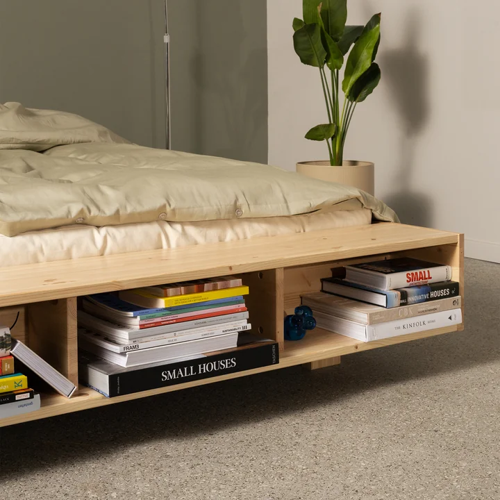 Karup Design - Merge Bett, 160 x 200 cm, Kiefer natur