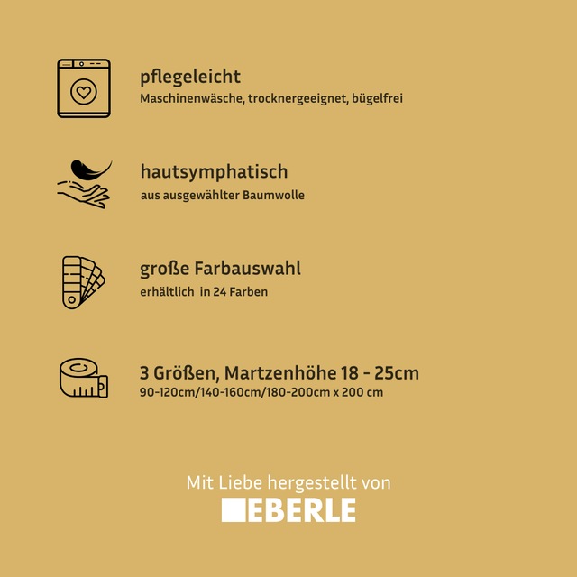 bellana Spannbettlaken »bellana in Gr. 90x200, 140x200 oder 180x200 cm, für Topper« aus Baumwolle, für Matratzen bis 10 cm Höhe, Bettlaken, Spannbetttuch