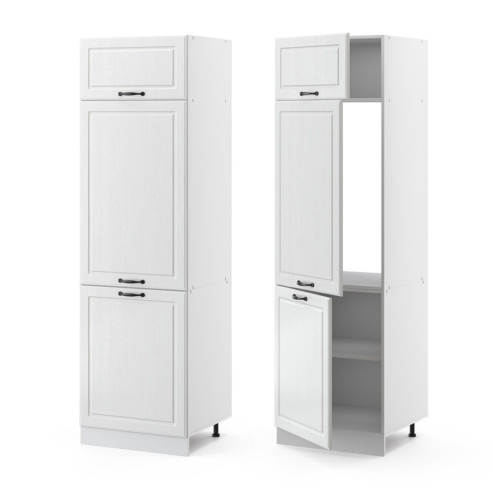 Vicco Kühlumbauschrank 60 cm Weiß Küchenschrank Unterschrank Küchenzeile R-Line