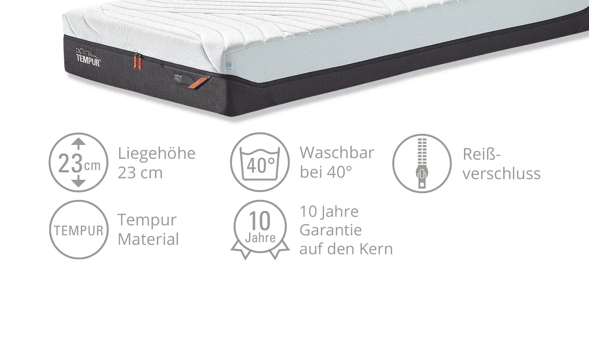 TEMPUR Viscoschaummatratze Firm Pro CoolQuilt