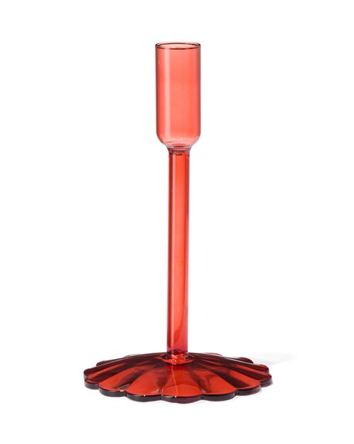 bougeoir Ø10.5x19 terracotta verre