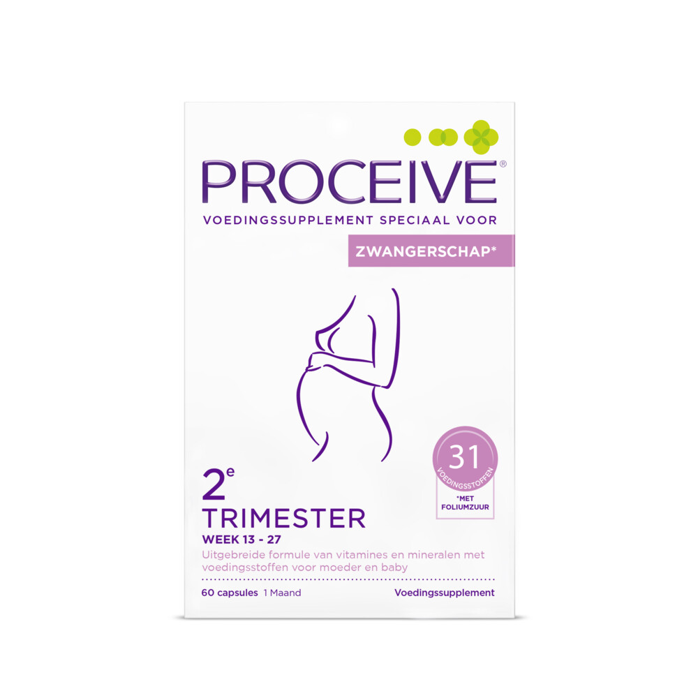 Proceive Zwangerschap Trimester 2 60 capsules