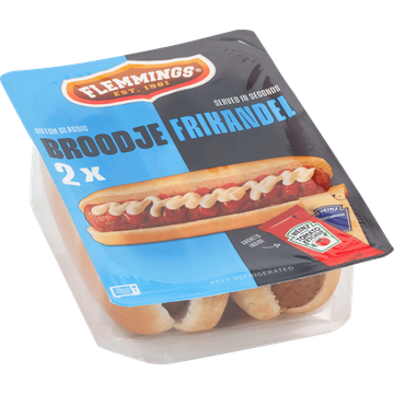 Flemmings Dutch Classic Broodje Frikandel 2 Stuks 217,5 g