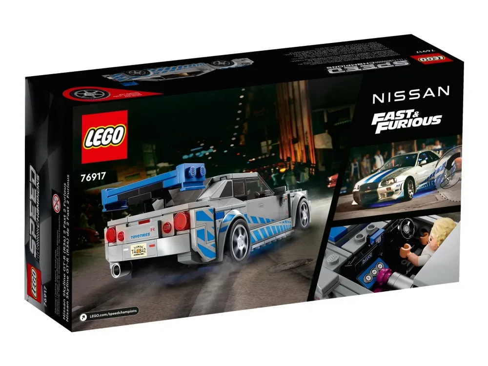 LEGO Speed Champions 76917 2 Fast 2 Furious Nissan Skyline GT-R (R34)