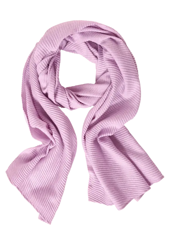 Plisseé Schal - soft rose melange