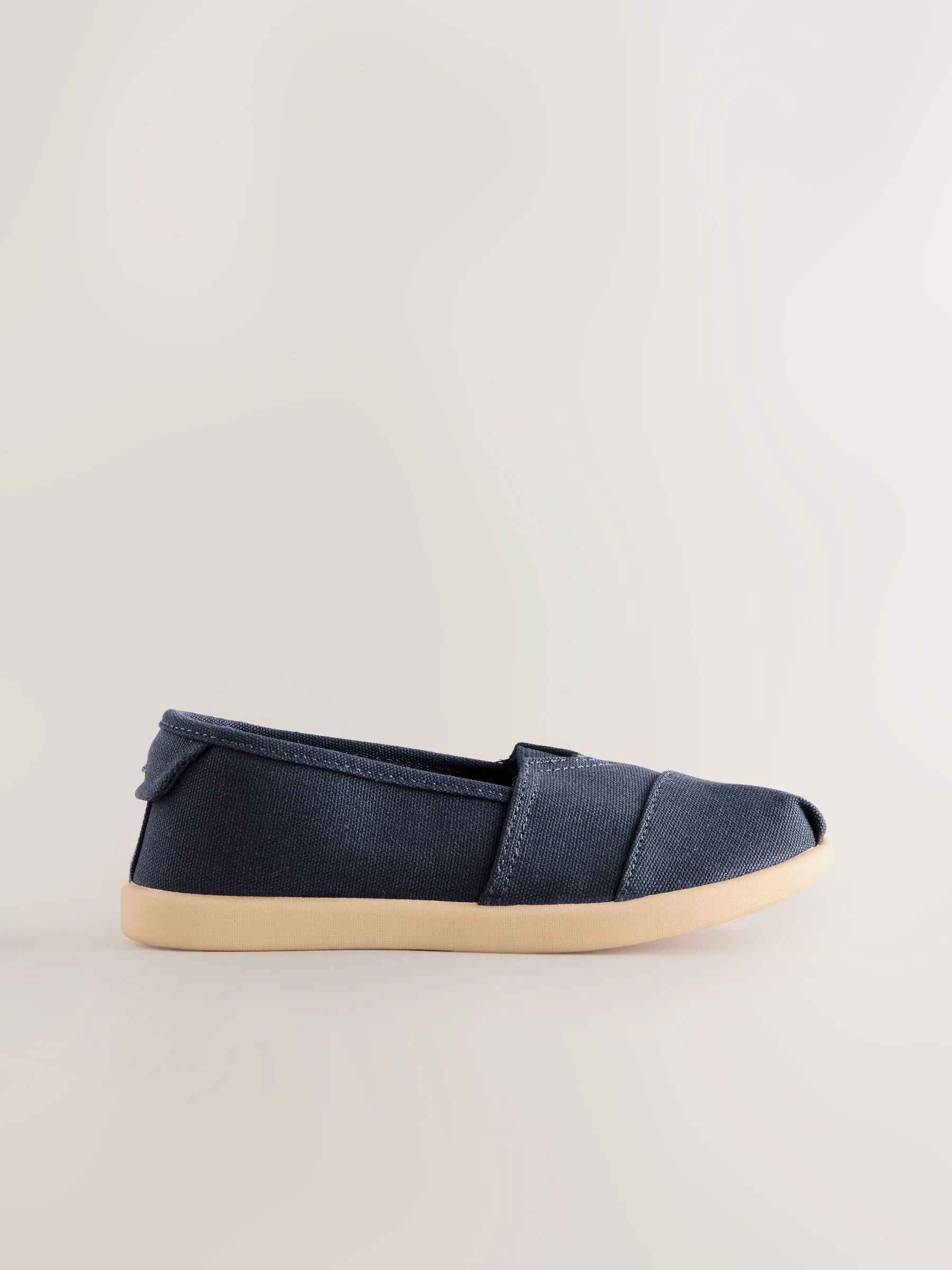 Donkerblauw - Canvas instappers