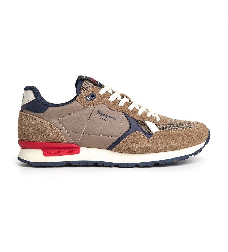 Tênis Pepe Jeans Brit Heritage M em couro marrom