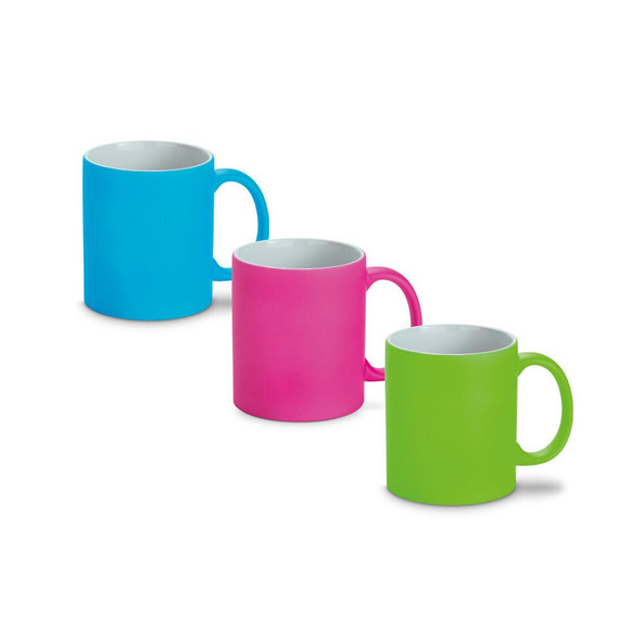 hi!dea 93886 - Tasse en céramique avec finition néon 350 mL
