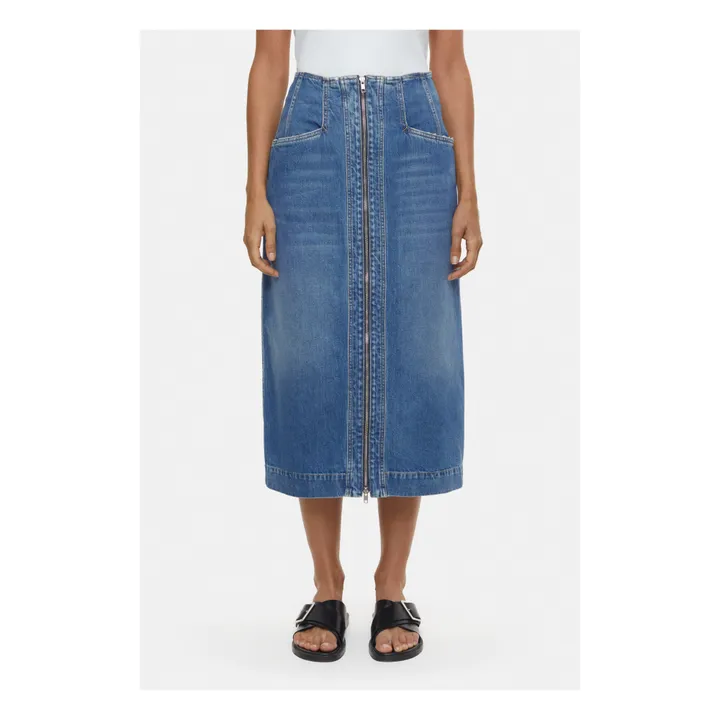 Closed Jupe Zippée Denim | Bleu