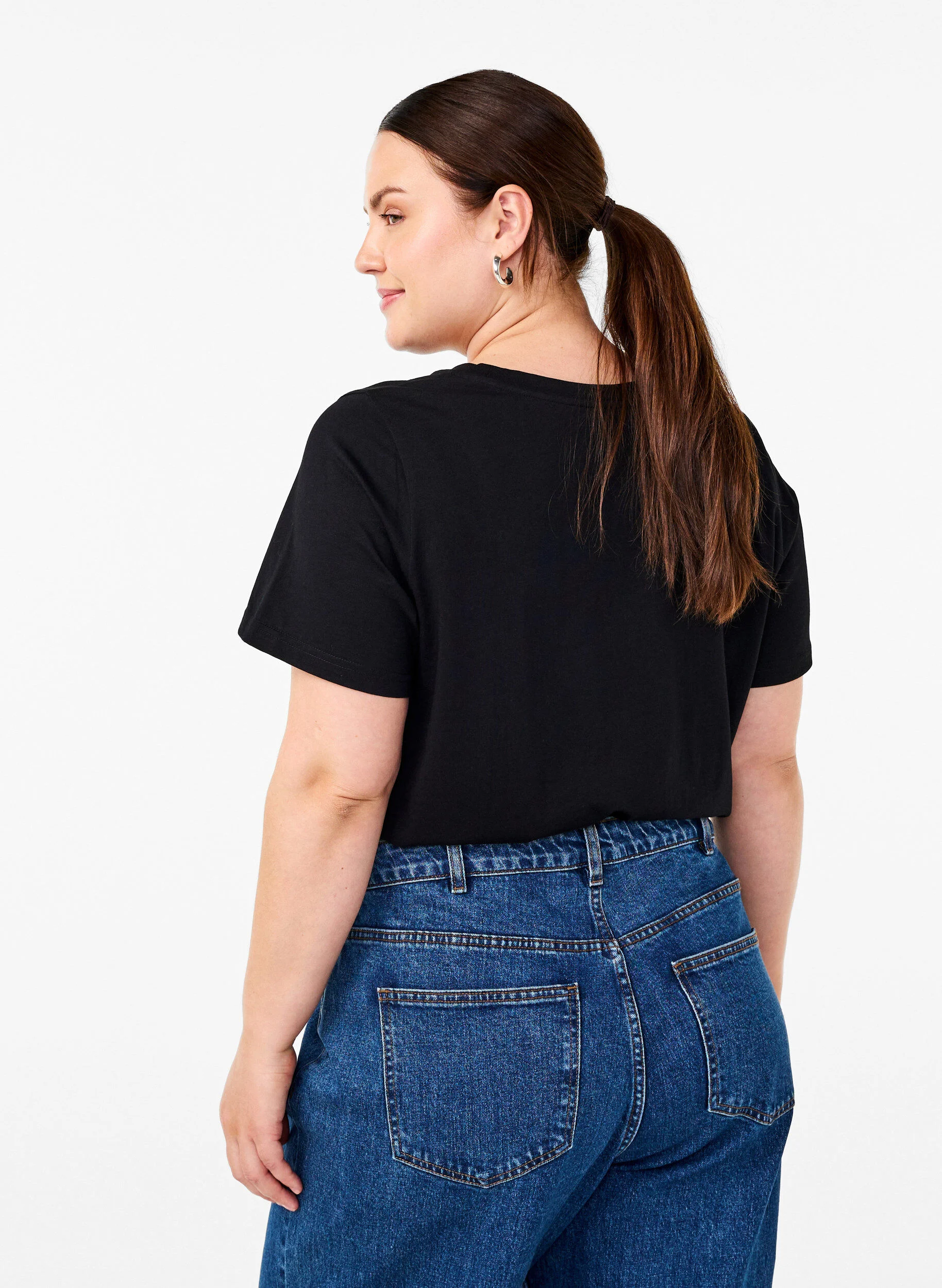 Bomulds t-shirt med print
