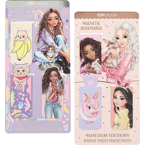 TOPModel magnetiske bogmærker – flere varianter – assorteret
