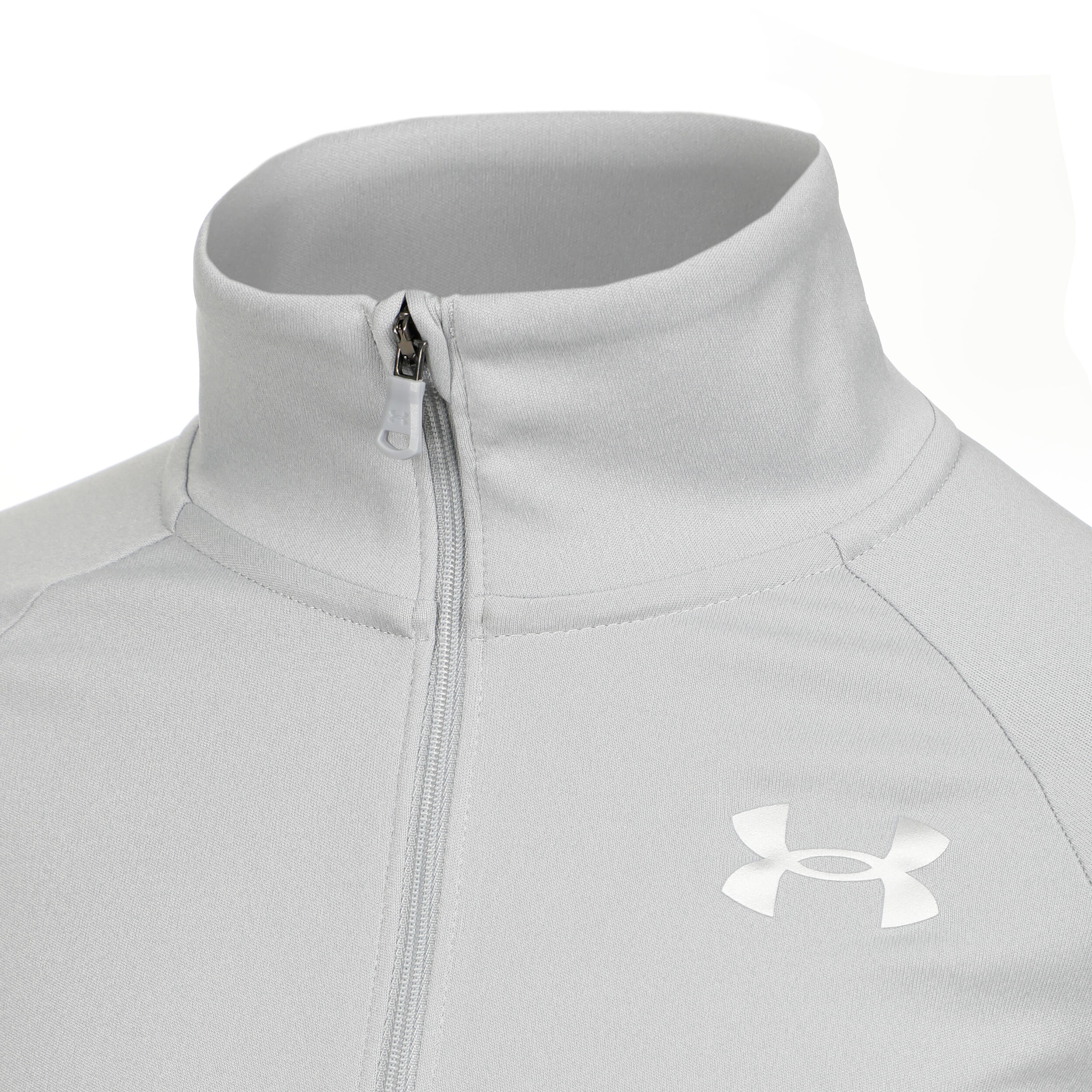 Under Armour Tech Graphic Half-Zip Haut Manches Longues Filles - Gris Clair , Argent
