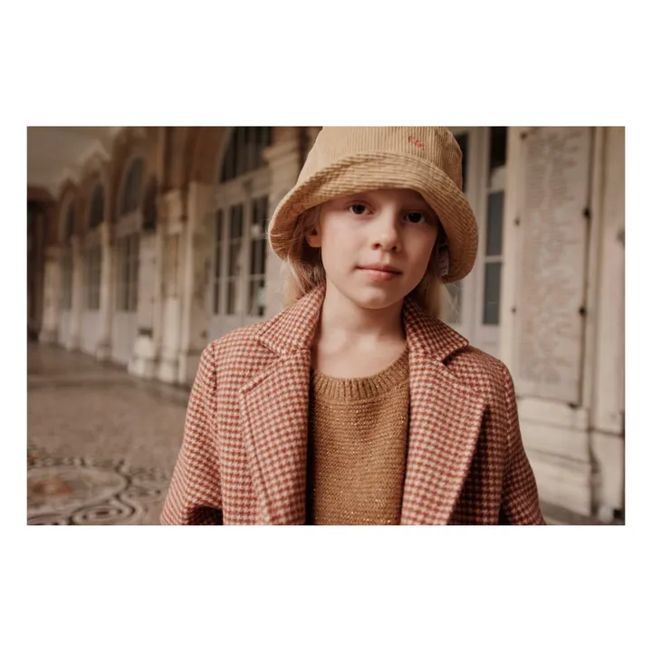 Emile et Ida Manteau Laine | Rouge