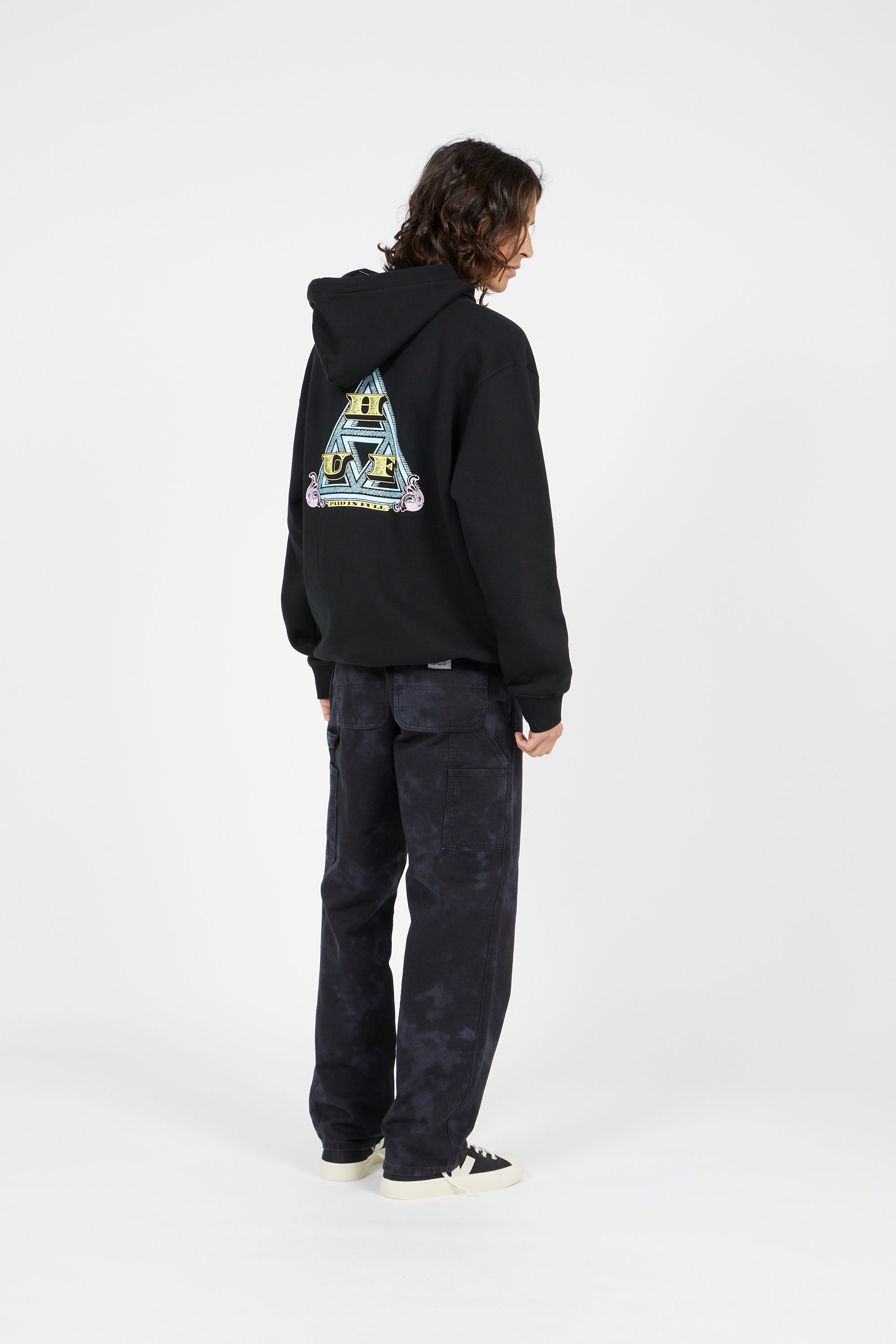 HUF hoodie PAID IN FULL Noir