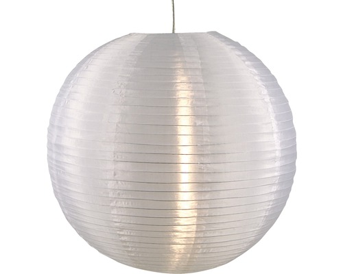 Lampenkap van rijstpapier, Japanse ballonstijl, wit, Ø 40 cm, zonder fitting en ophanging.
