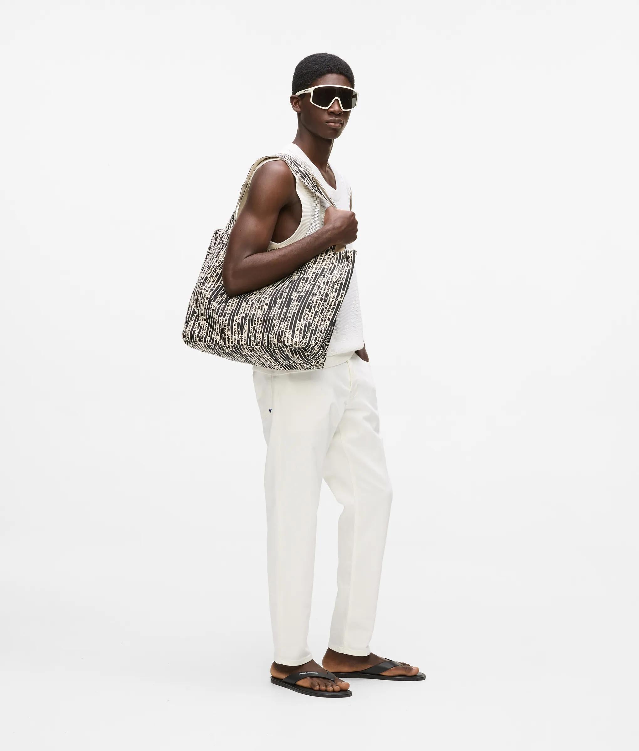 Omkeerbare shopper met lineair logo